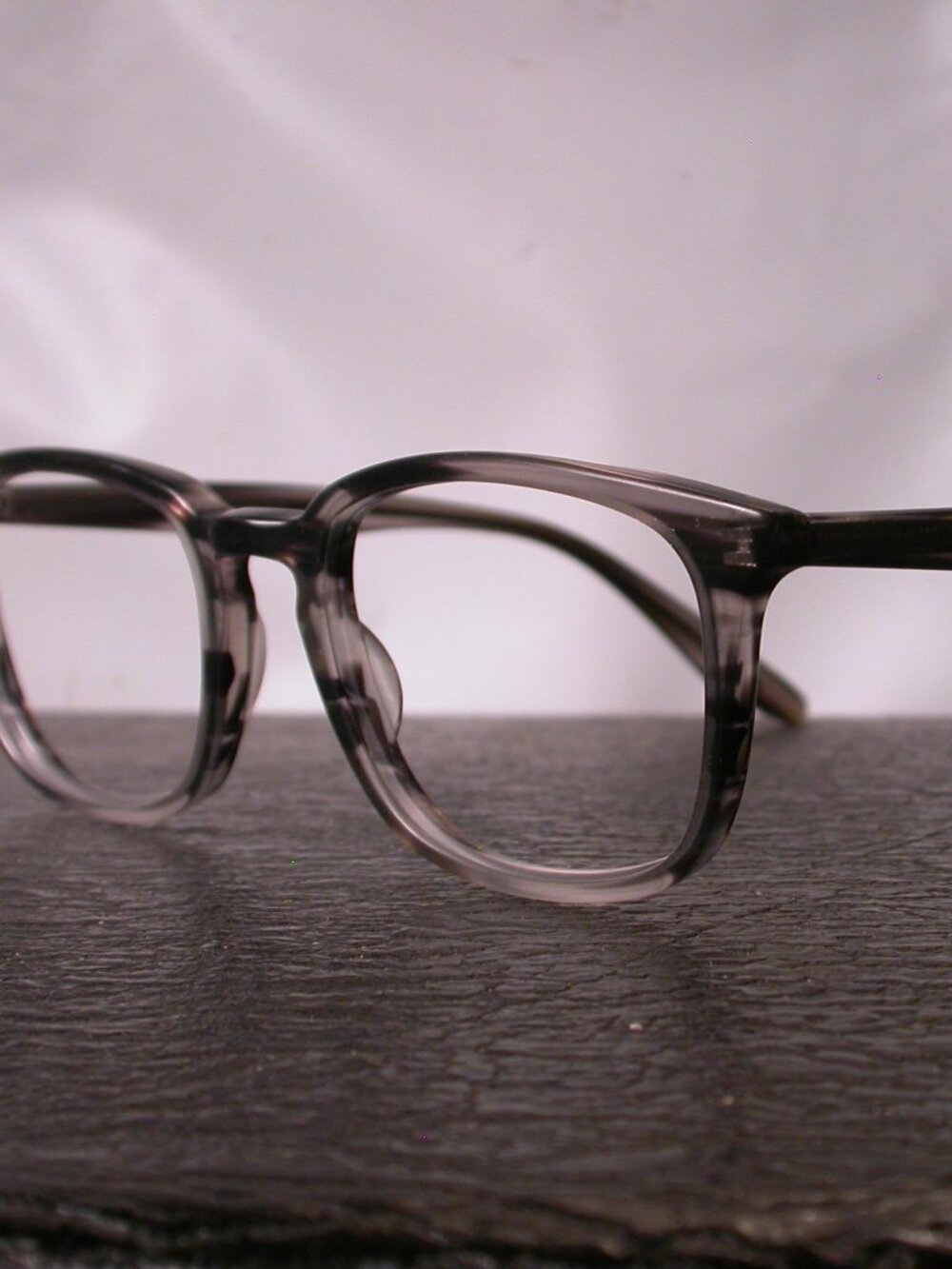 Barton Perreira Cagney Clear Smoke Stripe Classic Eyeglasses Frames Made  Japan